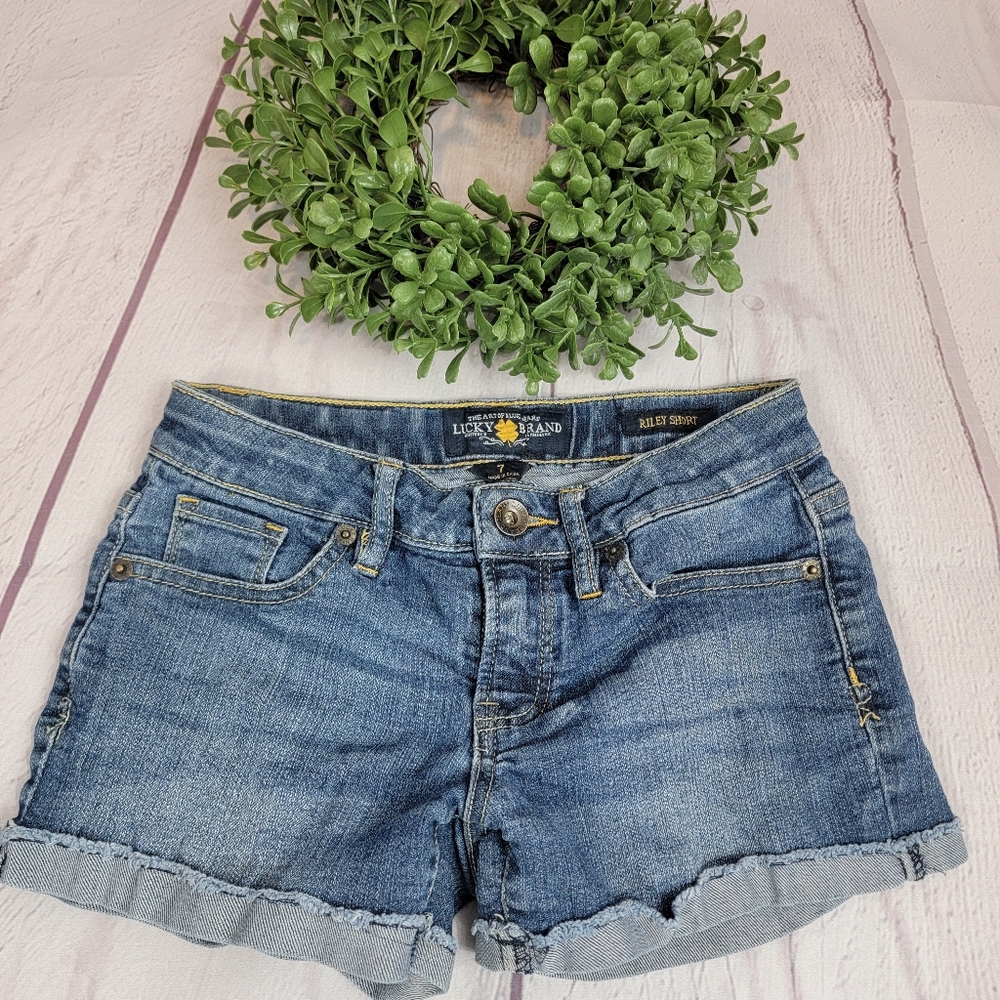 Lucky🍀Brand girls denim shorts 7
